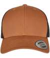 F6606T 6606T Flexfit Retro Trucker Two Tone Cap Caramel / Black colour image